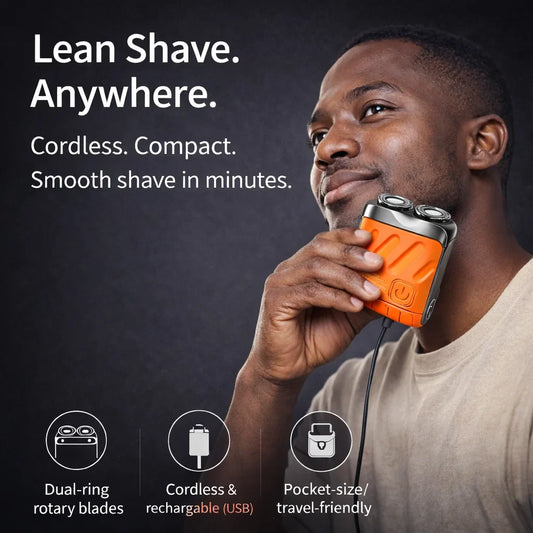 Dual‑Ring Electric Rotary Shaver
